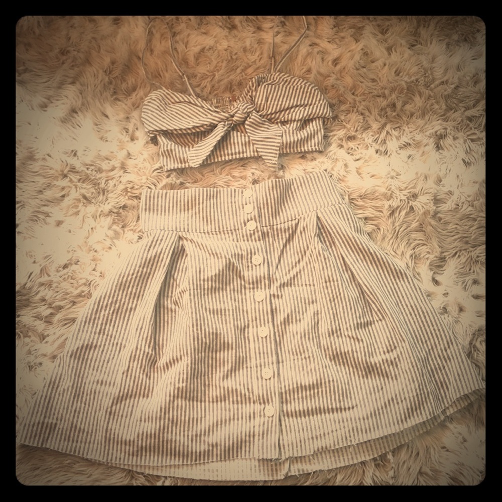 Free People “FP One” two piece Skirt and Crop Top